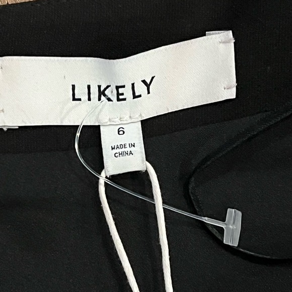 LIKELY PRINA RUCHED FLOUNCE SLEEVELESS MIDI DRESS IN BLACK NWT WOMEN'S SIZE 6 - Picture 13 of 16